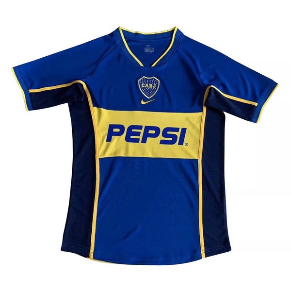 Tailandia Camiseta Boca Juniors Primera Equipación Retro 2002 Azul